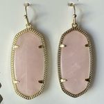 Kendra Scott  Elegant Pink quartz Elle 14K gold plated designer Earrings jewelry Photo 1