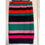 Noisy May Colorblock Striped Skirt Casual Size Large‎ Green Photo 2