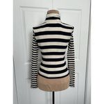 Madewell Crop Turtleneck Sweater Stripe Nautical Classic Navy/Cream Sz XXS Photo 6