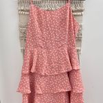 Urban Outfitters Floral Pink Ruffle Dress Photo 1