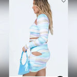 Princess Polly NWT - SIZE 8 SIDE CUTOUT MARBLE MINI SKIRT Photo 1