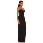 Amanda Uprichard  Cherri Gown in Black XSmall New Womens Long Maxi Dress Photo 5