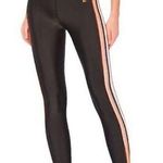 P.E Nation Crossbar Black Leggings Black Side Stripe Green XSmall Activewear Size XS Photo 0