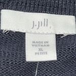 J Jill Textured Sweater Jacket Size XLP Cardigan Navy‎ Pockets Stretch Knit NWT Blue Photo 5