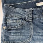 No Boundaries Vtg  Y2K Low Rise Womens Jeans Sz 9 Embroidered Sequin Patch Pocket Photo 6