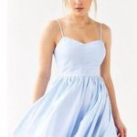 Lucca Couture Blue & white striped dress...sweetheart neckline Photo 0