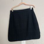 Ganni gray plaid mid-length suiting high waisted skirt 40 L/XL Photo 8