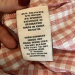 Nanette Lepore  pink and white gingham romantic sleeve top Photo 5