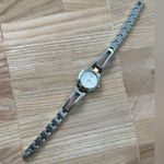 Seiko Ladies Watch Two-Tone Bracelet White Dial Gold-Tone Hands New Battery Photo 5