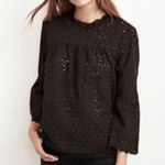Velvet By Graham And Spencer Gabby Eyelet Ruffle Blouse Size Small EUC Photo 0