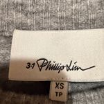 3.1 Phillip Lim  Heather Gray Sweater with Pearl Shoulder Detail Photo 1