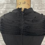 Vivienne Tam Vivienne Black Sheath Layered Neckline Design Dress Photo 3