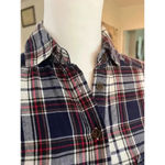 Taylor & Sage  casual flannel with lace back plaid front size extra small Photo 7