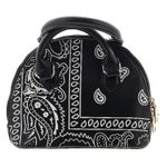 Bandana Print Mini Purse Mini Bag Black & White Trendy Cute Y2K Vibes Photo 1