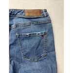 Peace Love World Jeans Med Wash High Front Flare Slit Jeans Size 8 Boho Hippie Photo 3