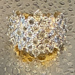 Elegant Moissanite 925 Sterling Silver Cluster Ring Size 5 Photo 1