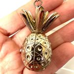 Lane Bryant  vintage gold tone pineapple pendant necklace Photo 3