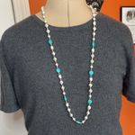 Dana Buchman  Silver and Turquoise Necklace Photo 0