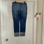 Earl Jean Earl Embroidered Trim Straight Leg Jeans Photo 3