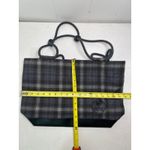 The Classic Farmhouse Shoulder Bag Plaid Wood Stove Blue/gray Gray Photo 5