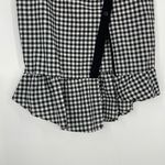 BCBGeneration  Women's Black White Gingham Ruffle Asymmetric Pencil Skirt‎ Size 4 Photo 4