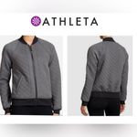 Athleta  Infusion Bomber‎ Embossed Quilted Athletic Jacket, Medium Photo 1
