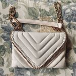 Sondra Roberts Squared White/Gold Crossbody Bag Photo 7