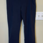 MM.LaFleur  Power Stretch Pants Flat Front Side Zip Kick Flare Black Size 8‎ Photo 0