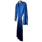 Vintage Vanity‎ Fair Blue Nylon Long Robe Size M Photo 2