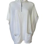 Anthropologie  Angela Quarter-Zip Poncho Pullover, Sz L Photo 8