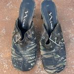 Free People Y2k vintage Camo print mule heel sz 8.5 Photo 2