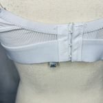 IZOD  Women’s Padded Adjustable Strap White Bra Size 38C Ribbed Fabric Photo 6