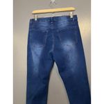 Bamboo  Jeans Womens 14 Blue Dark Wash Skinny Stretch Denim Five Pocket Mid Rise Photo 4