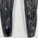 Spanx Faux Patent Leather Liquid Glossy Leggings Black High Rise Size Medium Photo 4