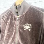 Vintage Y2K Triple Five Soul Brown Velour Zip Up Jacket Size Medium Photo 1