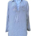 Faithfull the Brand Striped Lace Up V-neck Tunic Shirtdress Photo 1