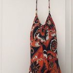 Victoria's Secret Women's Floral Print Swim Halter Top with Tie Neck Size Large Photo 0