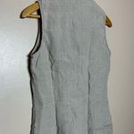 Willi Smith Cream Linen Long Sleeveless Blouse Size S EUC Photo 3