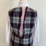 Pendleton Vintage 60s Blue Plaid Sleeveless Virgin Wool Pinafore Dress Photo 6