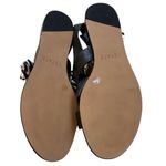 1. State Like New  Leather Teena Bow Sandals Black White Size 8 Photo 7