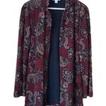 Coldwater Creek embellished paisley patterned cardigan jacket size small Photo 0