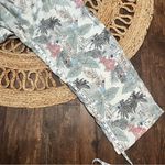 C&C California  100% Linen M Pants Tropical Toucan Photo 3