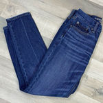 American Eagle  Outfitters Vintage Hi-Rise Crop Button Fly Jeans Dark Blue 2 Photo 0