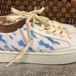 Soludos  Leather Blue and Cream Sneakers Size 6 Photo 1