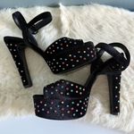 Kurt Geiger  London Molten Velvet Stud Platform Heels Photo 6