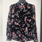 Candie's Floral Black Blouse Photo 0