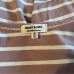 Heart & Hips Striped Mauve Tank Top size M Purple Size M Photo 3