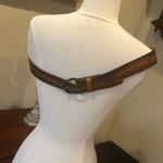 Western Full Grain Cowhide Brown Leather Belt Womens Photo 5