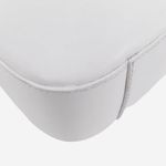 Gucci  GG Pristine White Calfskin Leather Shoulder Bag w Silver Nickel Hardware Photo 6