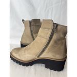 Paul Green  Halo Boots Tan Nubuck Leather Women’s Size 5.5 Ankle Zip Photo 5